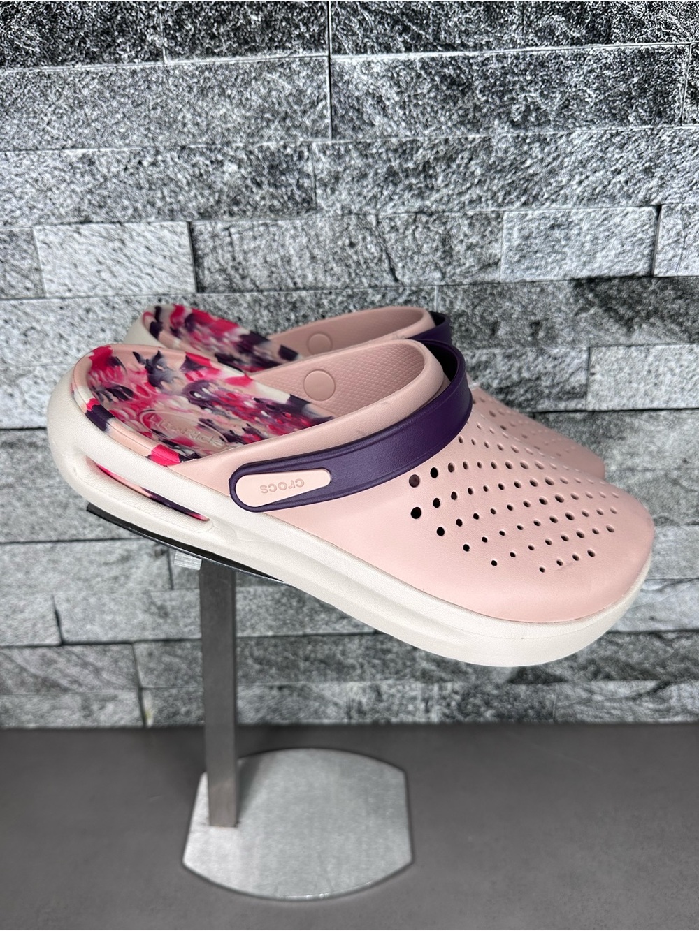 Crocs Inmotion Marble Clog Pink/Purple M8/W10 NWT